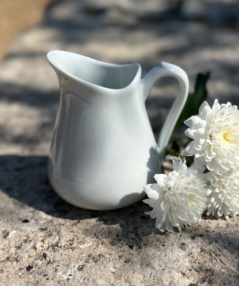 Tradition white vintage porcelain pitcher