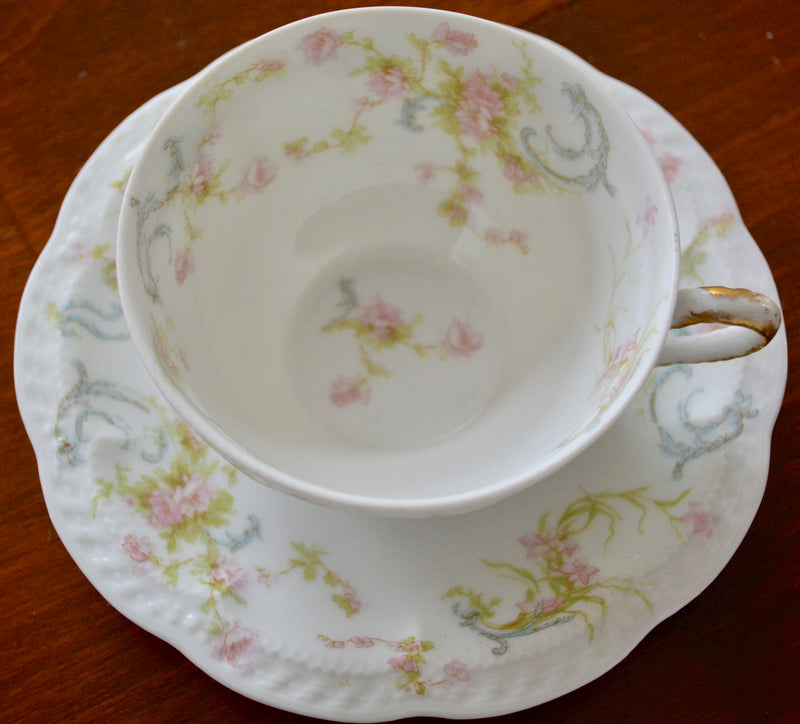 Haviland & Co. Princess Vintage Limoges Tea Cup and Saucer - set of 2