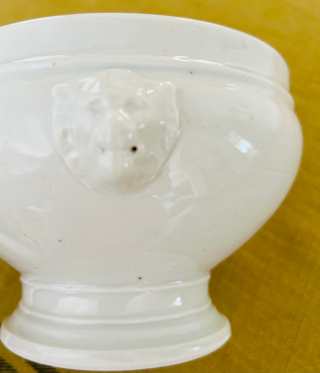 Large Vintage Lion Head Bowl