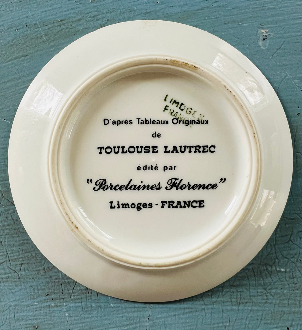 Limoges Plate - Toulouse Lautrec