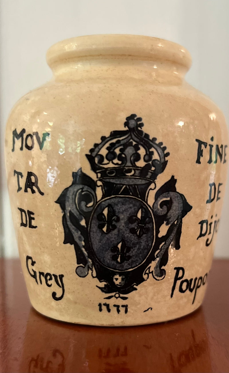 Vintage Grey Poupon Mustard Pot