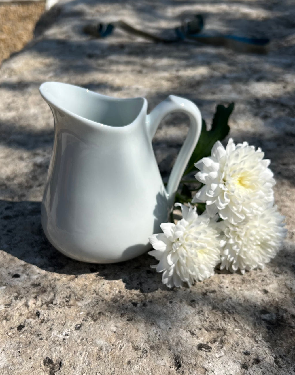 Tradition white vintage porcelain pitcher
