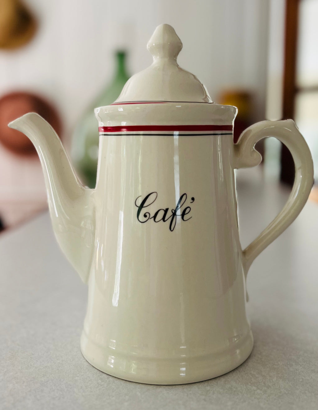 Porcelain Vintage Boch Café Pot