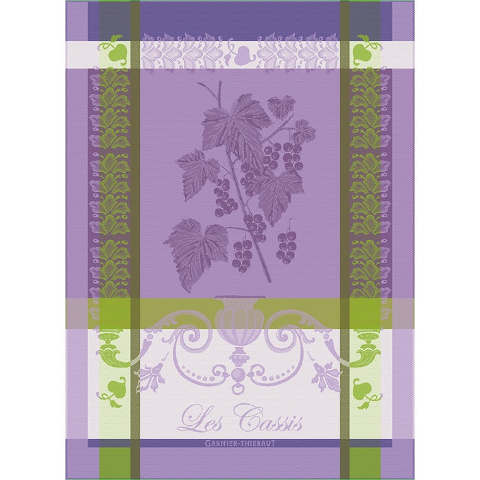 Garnier Thiebaut Les Cassis Purple Tea Towel
