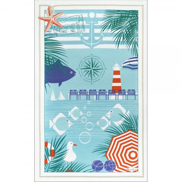 Beauvillé Riviera Tea Towel