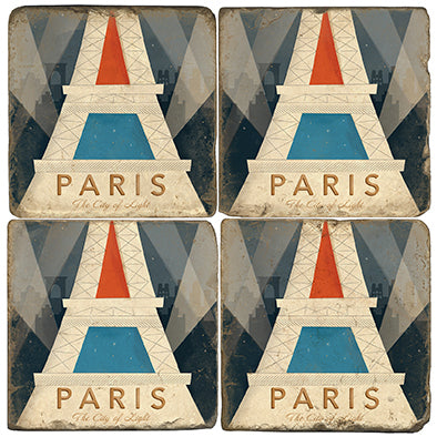 Art Deco Paris Coaster - set of 4