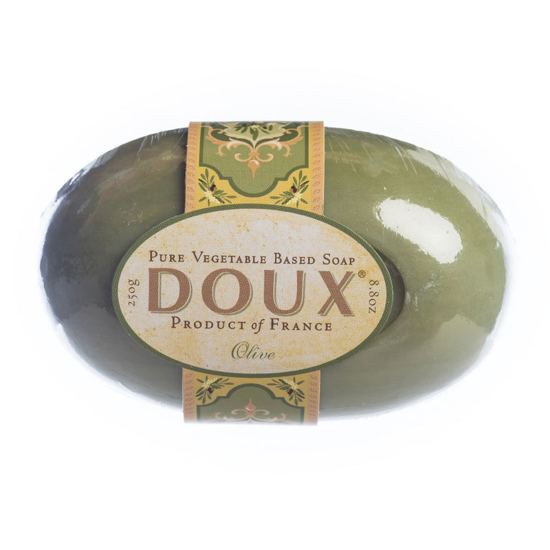 Doux French Milled Soap - Verbena These are like no other soaps you’ve ever tried. The most luxurious soaps possible, each big, 250-gram bath bar is hand-crafted, milled four times, in a small workshop in Marseille following old traditions and using only the finest ingredients. French milled and hand-crafted, one at a time, from rich shea butter, pure olive and palm oils and natural fragrances from the Provençal countryside, DOUX® soaps from the South of France are like no other soaps in the world.