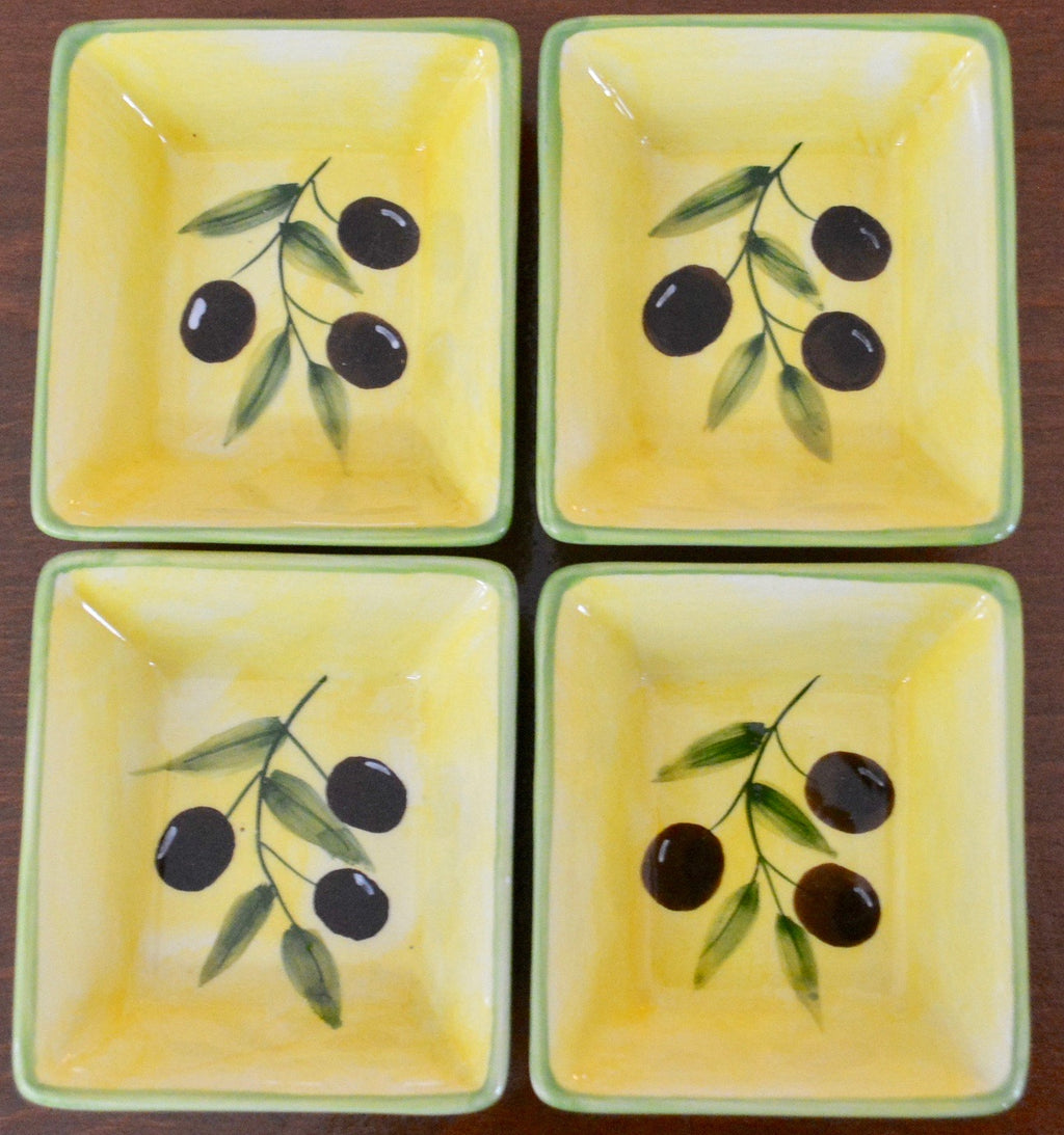 Olive Dishes - set of 4