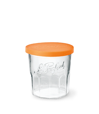 Le Parfait French Jam Pot with Orange Cover 324ml