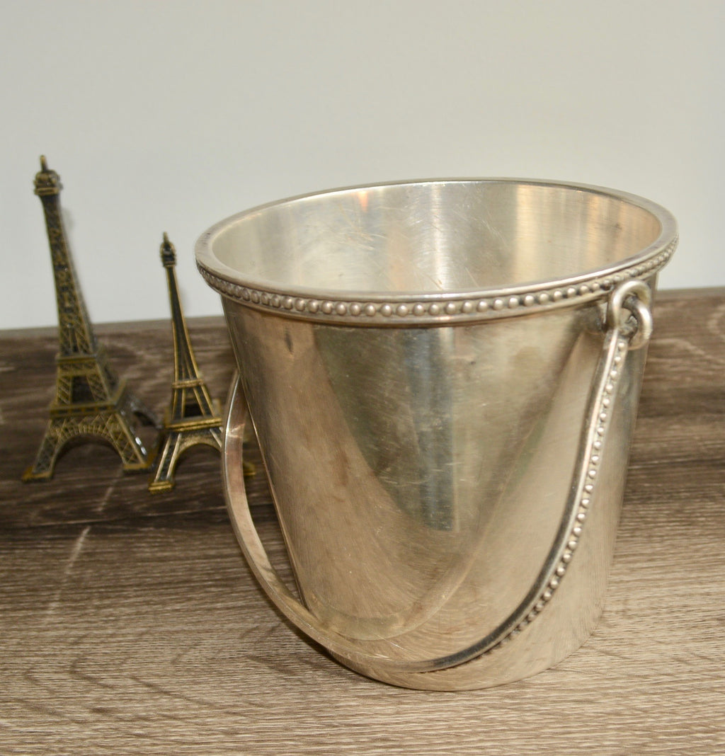 Vintage Ercuis French Silver Ice Bucket