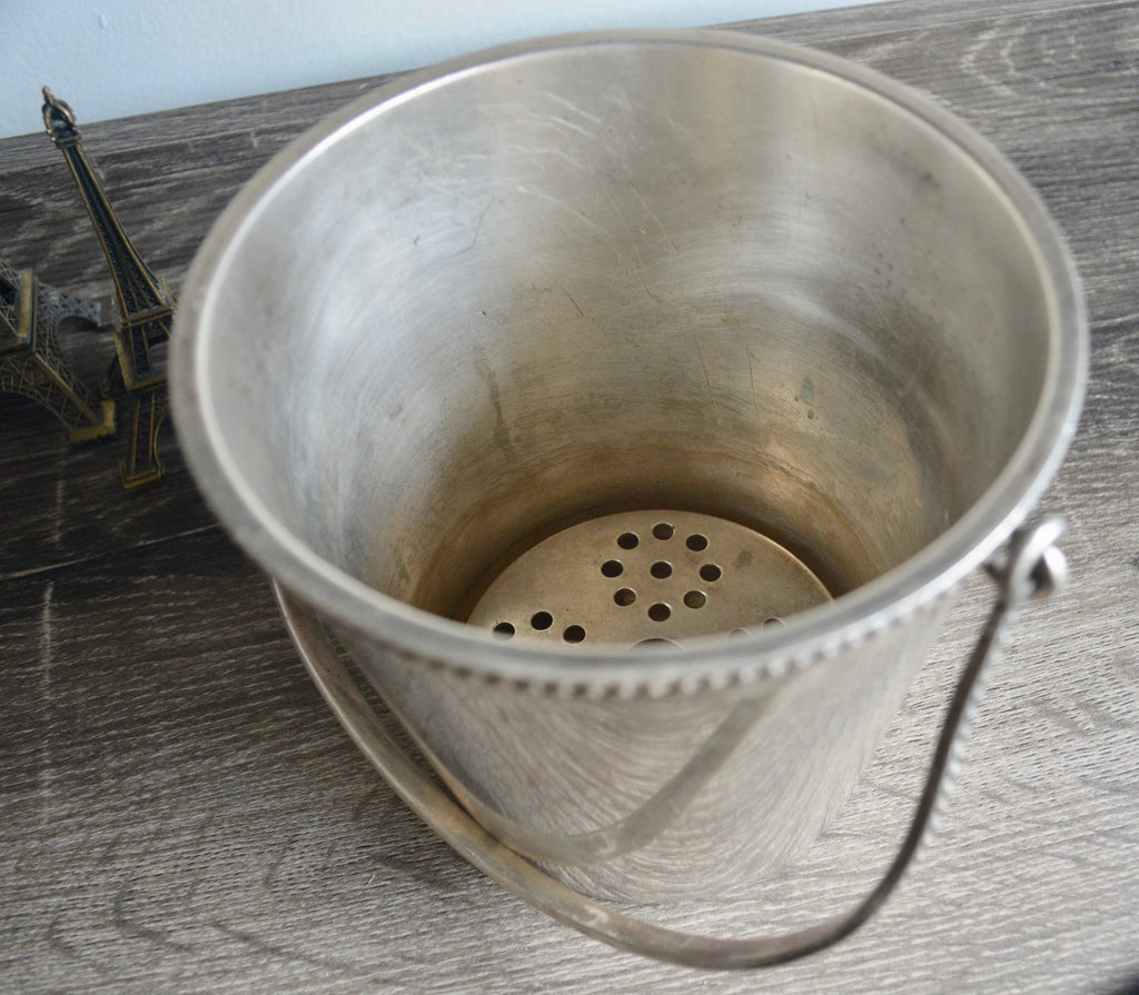 Vintage Ercuis French Silver Ice Bucket